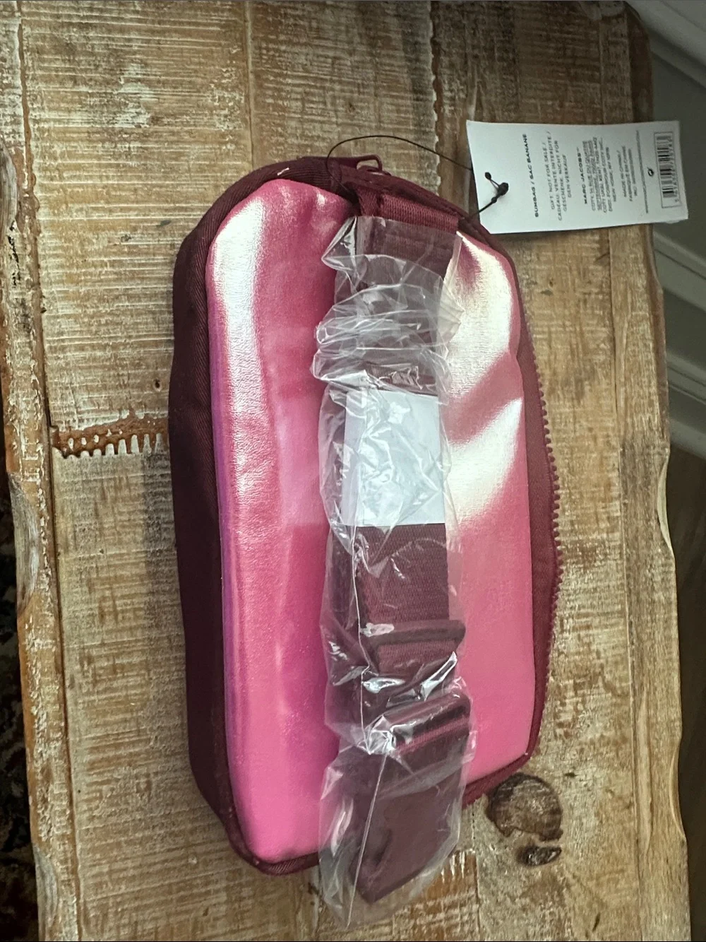 Marc Jacobs Iridescent Pink Travel Cosmetic Pouch